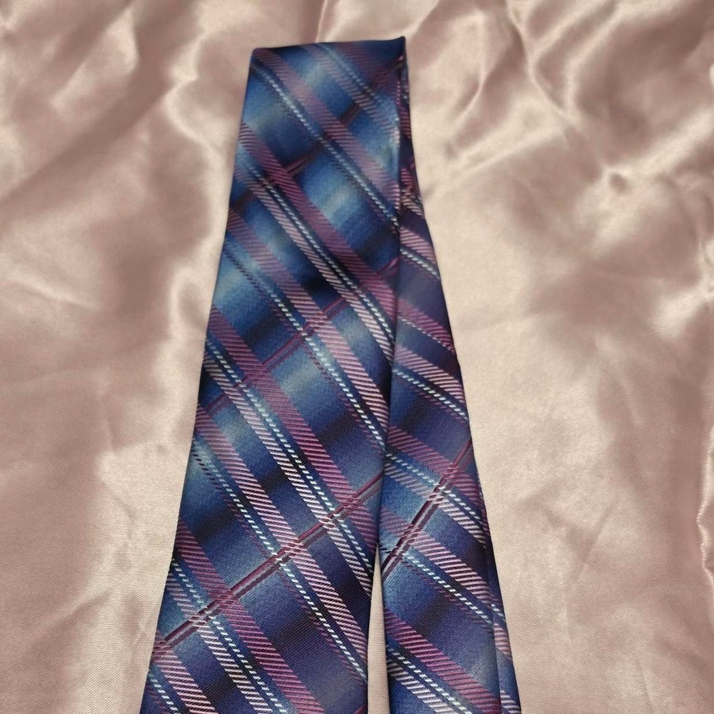 Jones New York blue & purple plaid